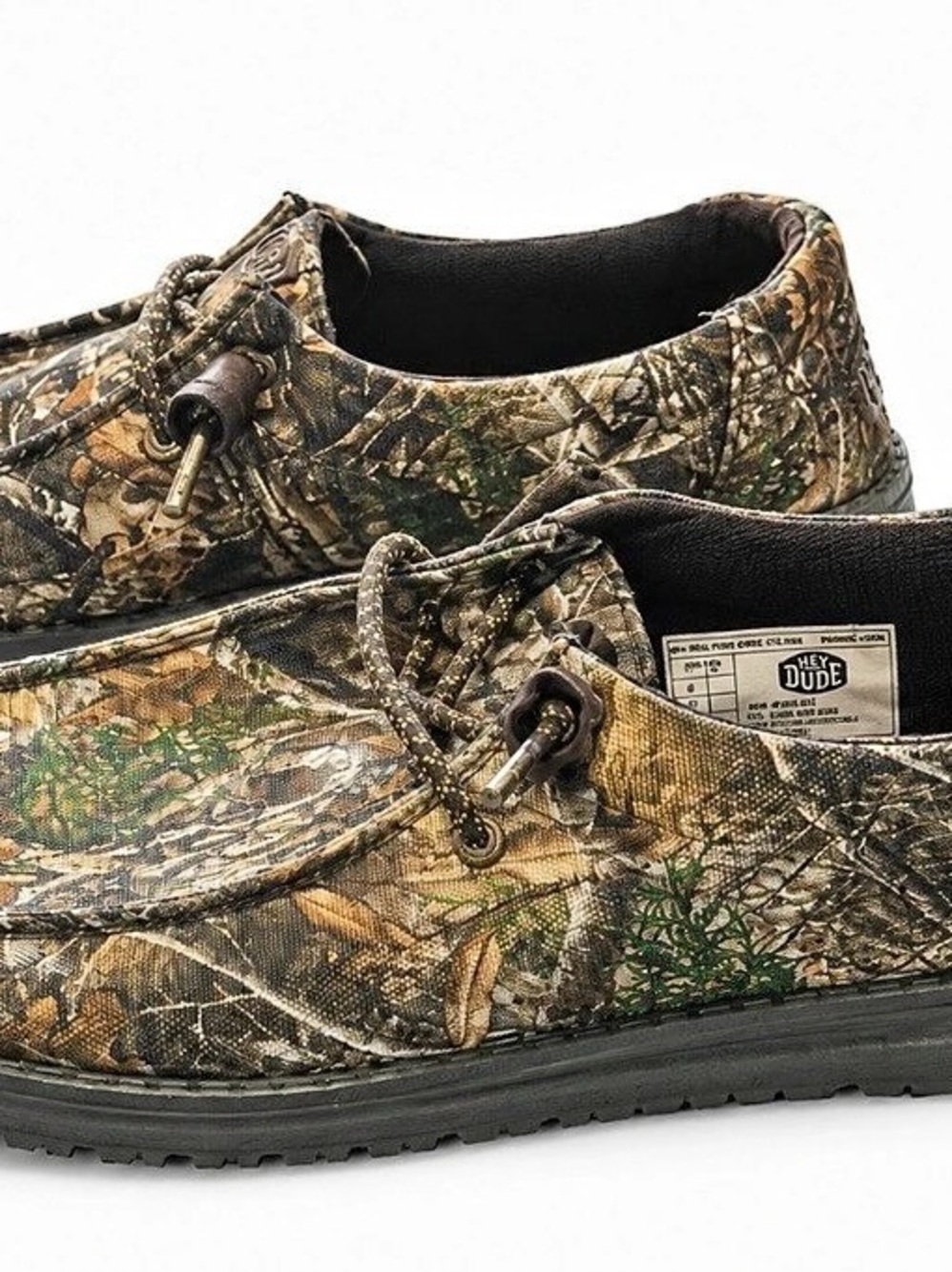 Hey Dude Wendy Realtree Edge Colors Camo Loafers Brown & Green US Women’s size 8